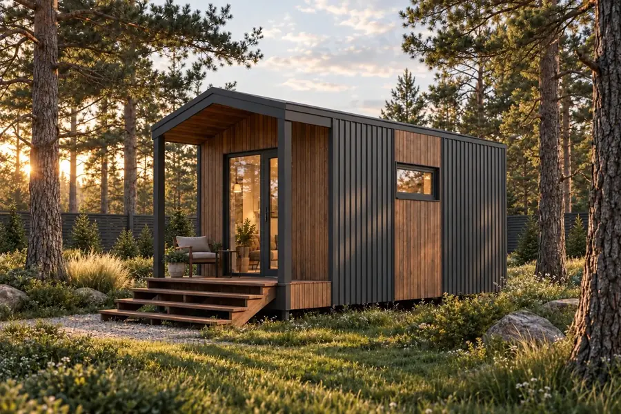 Проект модульного дома 3 x 5 м, 14 м²