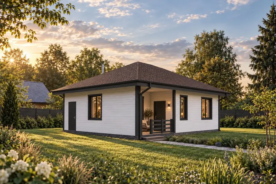 Проект каркасного дома 6,0х8,0-48 м²
